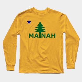 Maine flag Long Sleeve T-Shirt